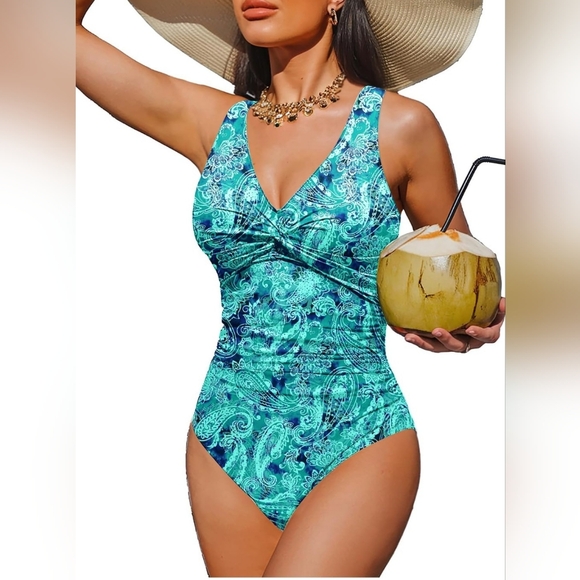 Holipick Other - Holipick Tummy Control One-Piece Women's Swimsuit Size Large